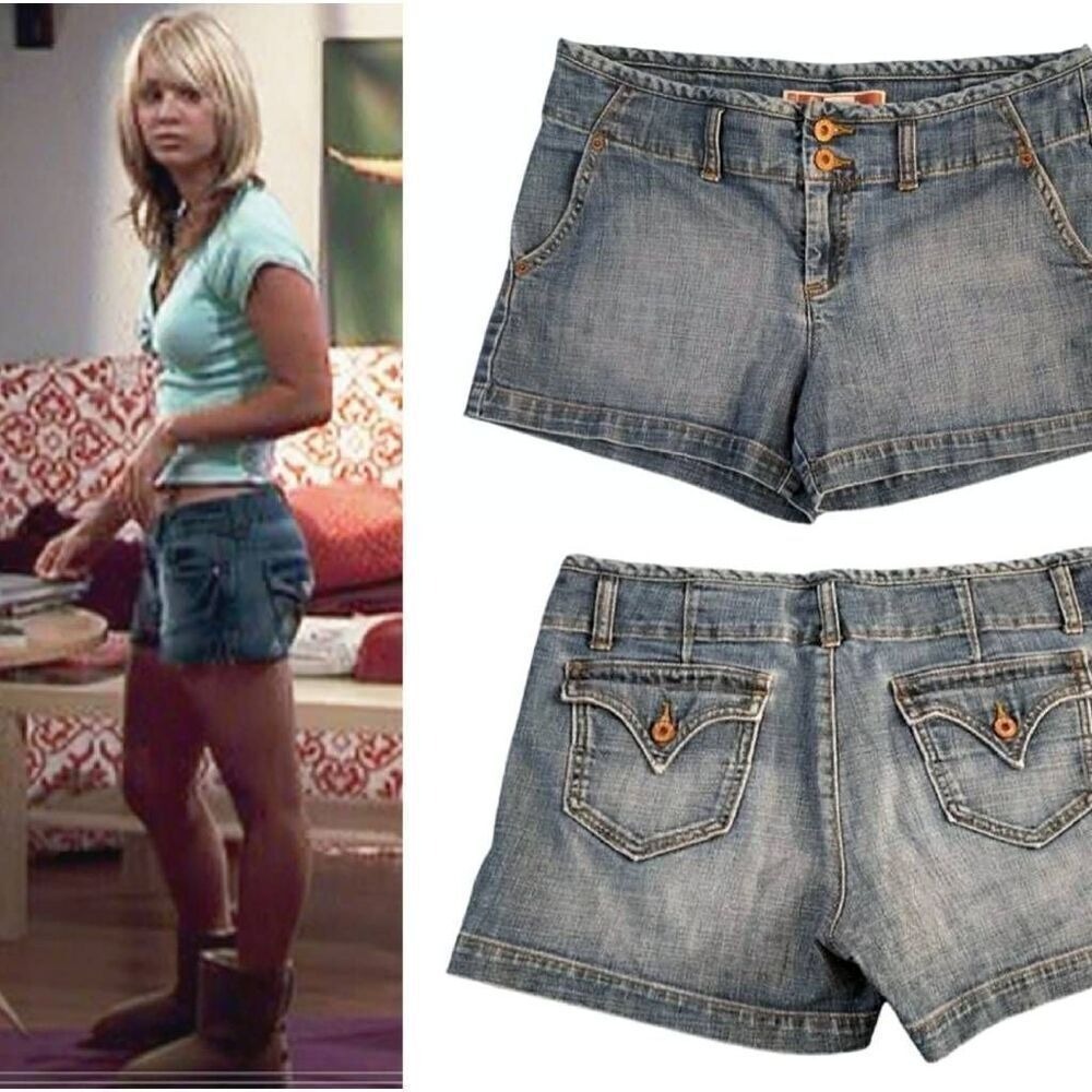 Gap 1969 VTG 2008 Y2K Low Rise Denim Shorts SZ 10 Medium Wash Blue 3.5 inseam